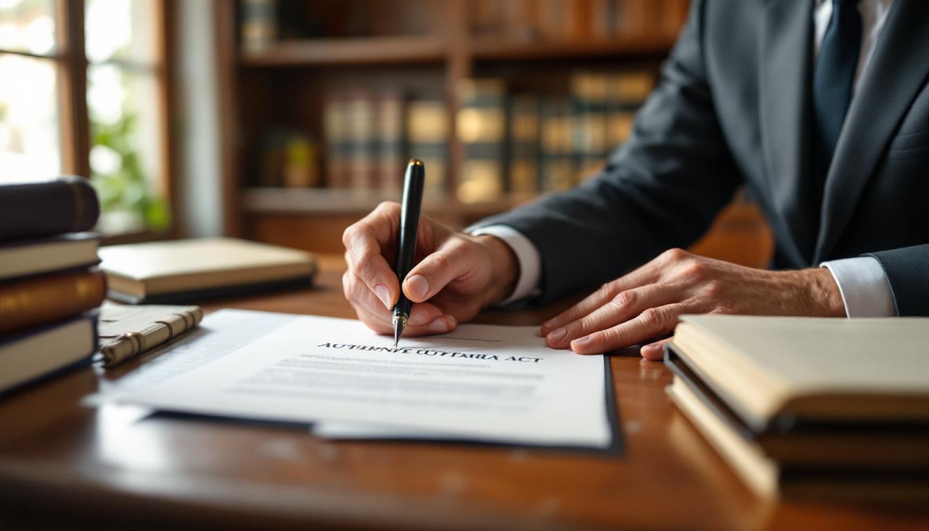 Le rôle du notaire dans la rédaction d'un acte authentique
